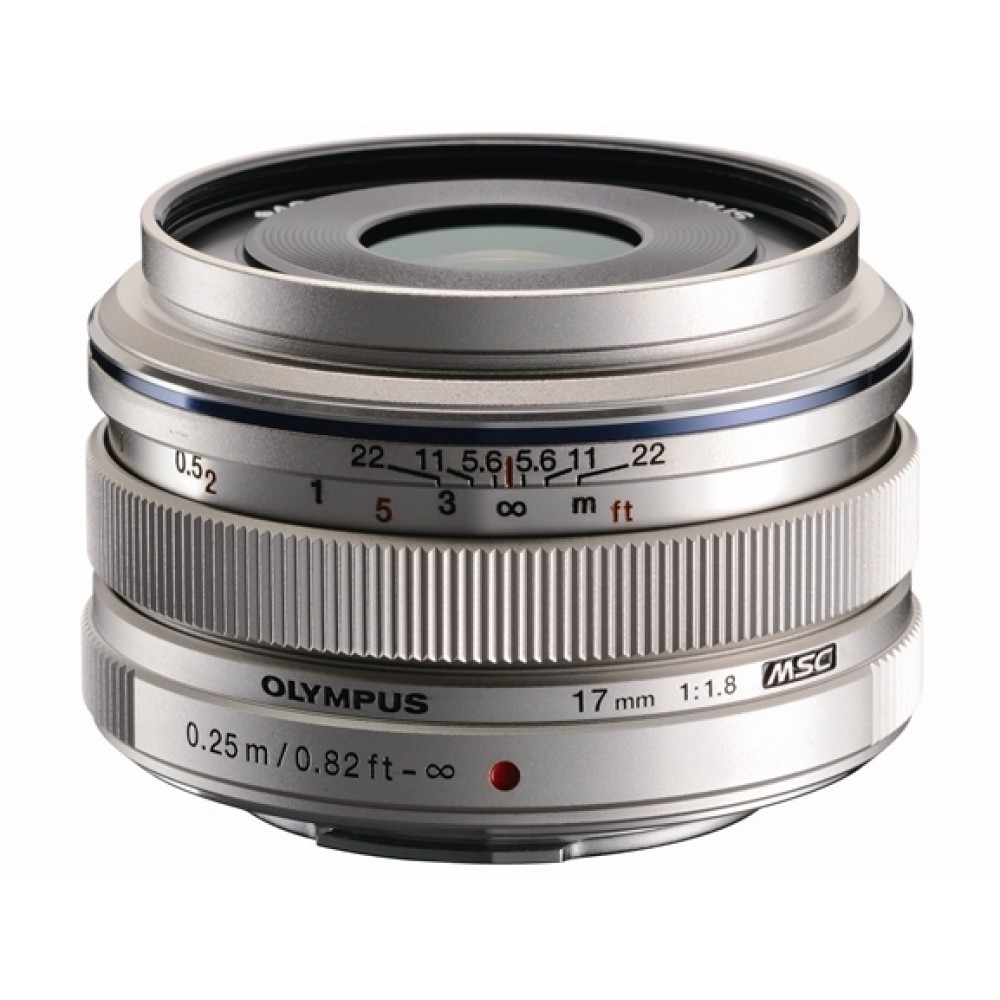 Объектив Olympus M.Zuiko Digital 17mm F1.8 серебристый
