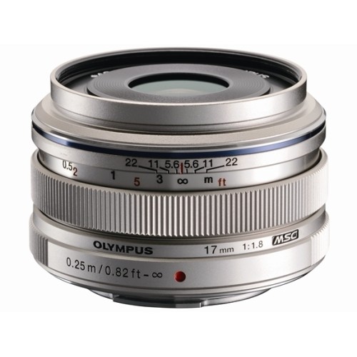 Объектив Olympus M.Zuiko Digital 17mm F1.8 серебристый