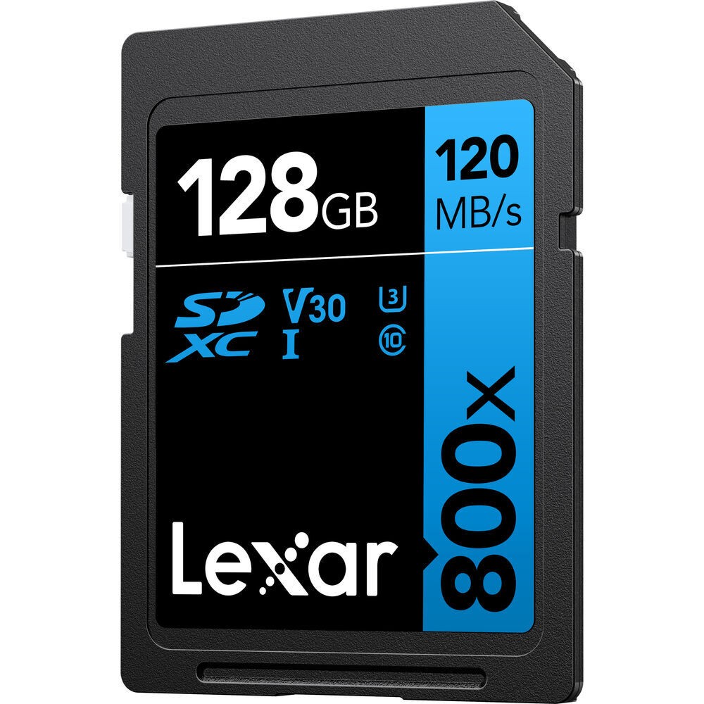 Карта памяти Lexar High-Performance 800x Blue PRO SDXC 128GB UHS-I U3 V30, R/W 150/45 МБ/с