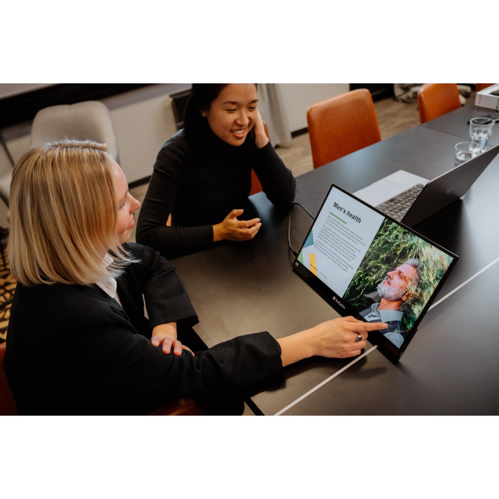 Портативный сенсорный монитор Verbatim Portable Touchscreen Monitor 15.6" Ultra HD 4K