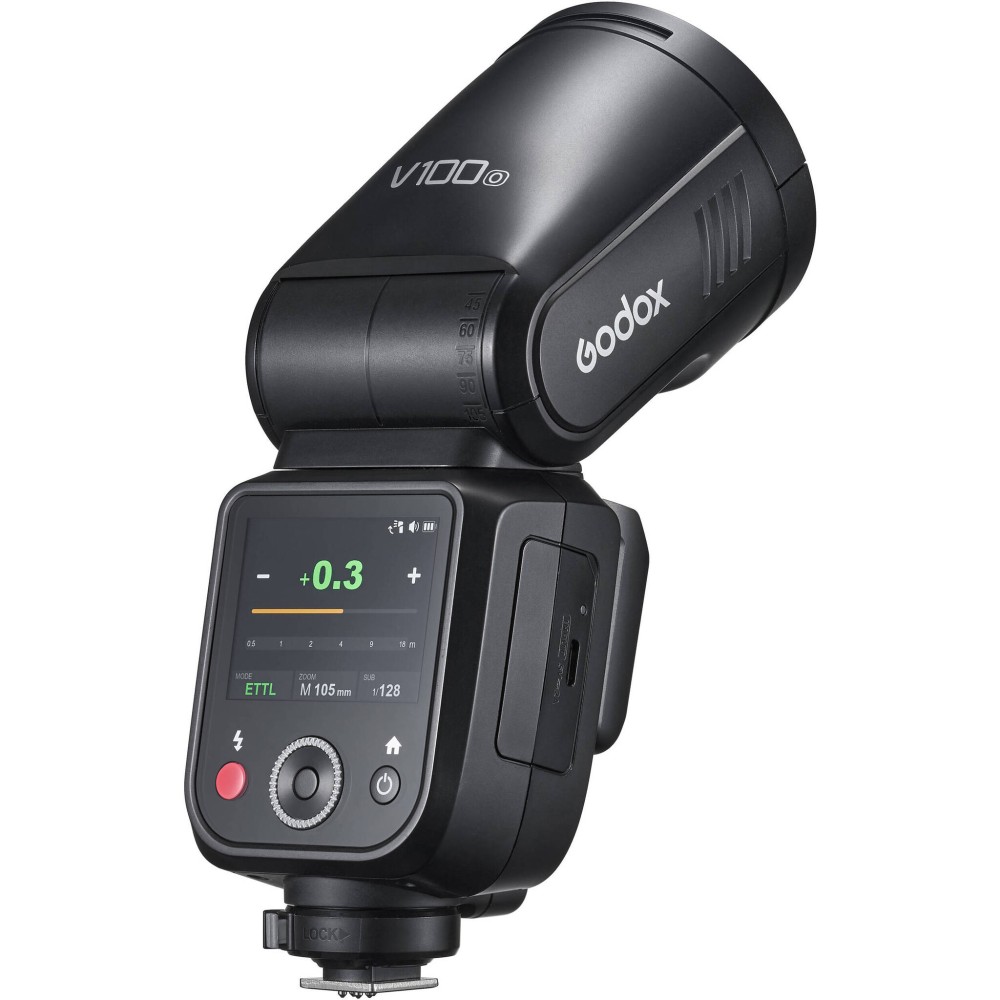 Вспышка накамерная Godox V100O TTL с круглой головкой для Olympus/Panasonic