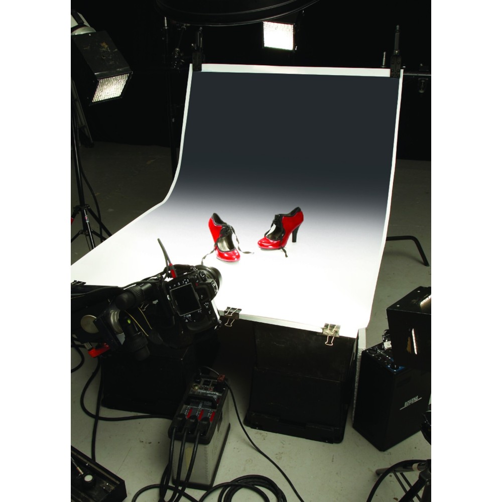 Фон ПВХ Colorgrad LL COGRAD301 1.1 x 1.7 м. White/Black