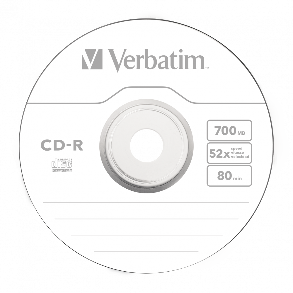 Оптический диск Verbatim CD-R 700MB 52X Extra Protection, Spindle, 10 шт