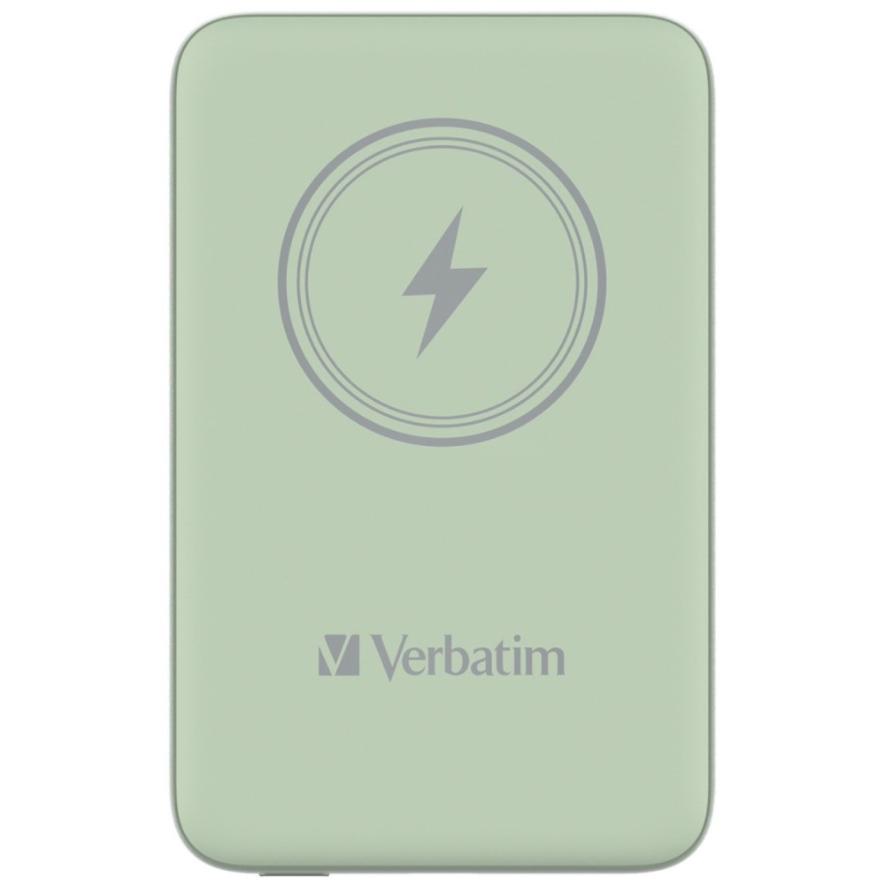 Портативный аккумулятор Verbatim Charge‘n’Go Power Bank 10000 мАч с беспроводной зарядкой, зелёный