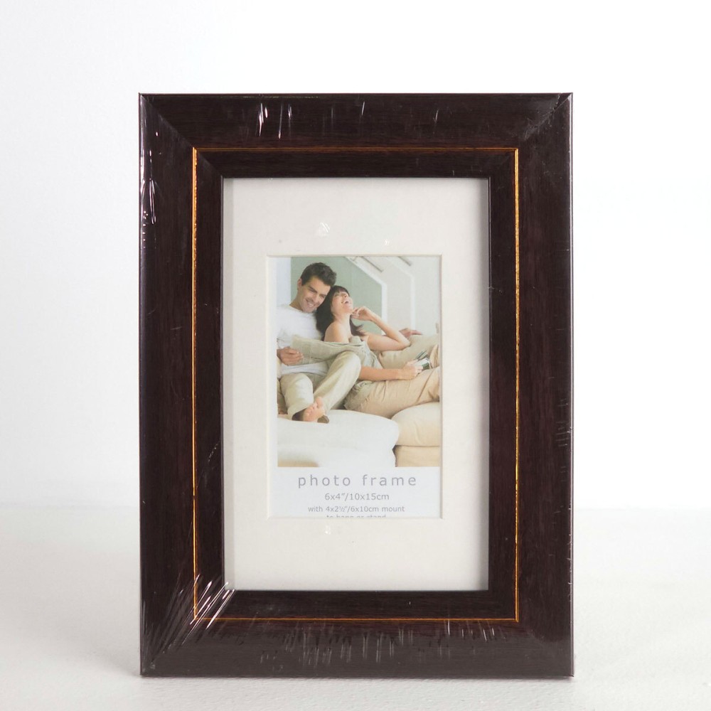 Фоторамка Innova Cumbria 10x15 с паспарту 6x10, пластик/стекло, коричневый (PI8424)