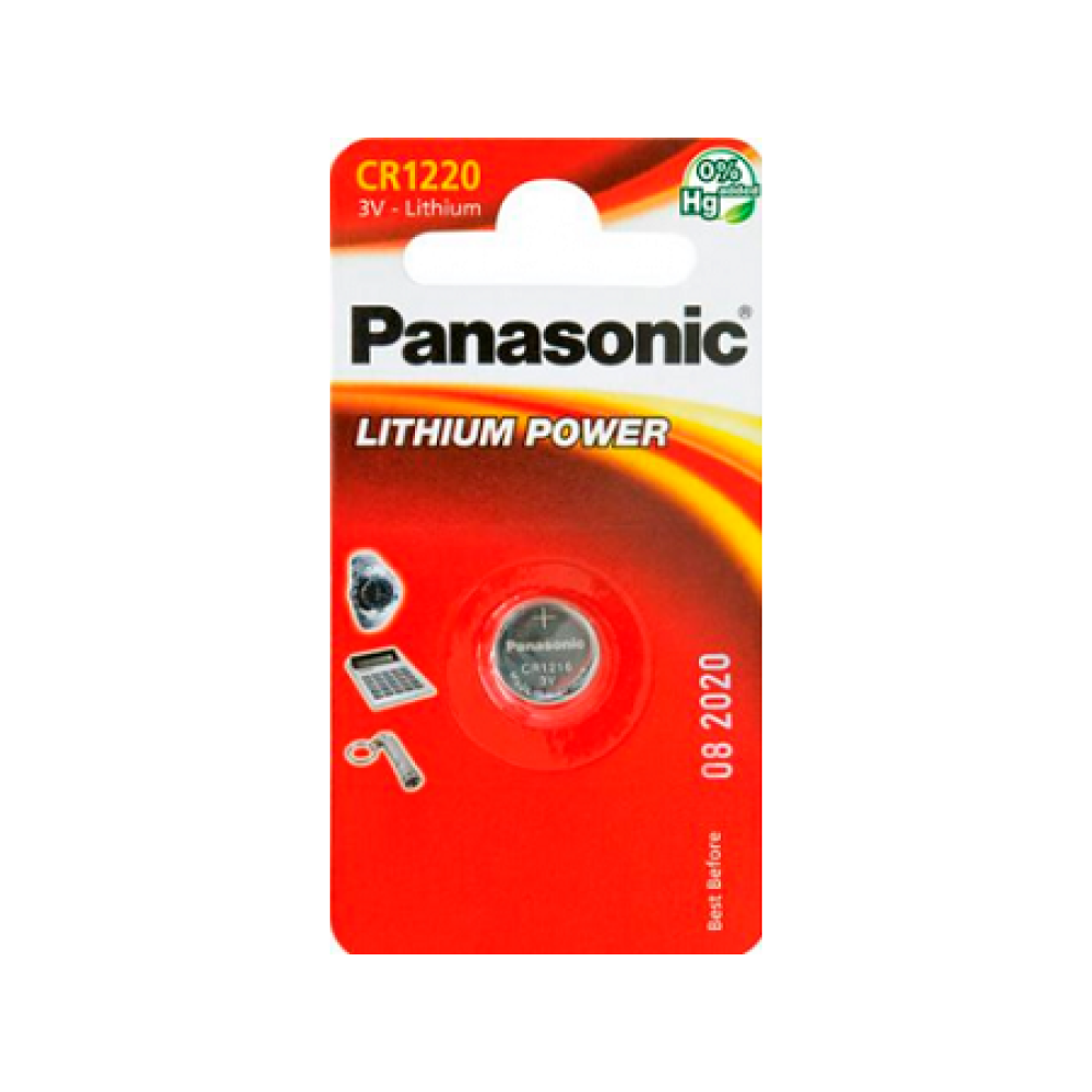 Батарейка Panasonic Lithium Power CR-1220 литиевая 1 шт