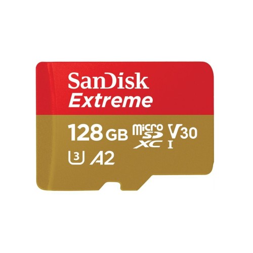 Карта памяти SanDisk Extreme microSDXC 128GB Mobile Gaming UHS-I U3 V30 A2, R/W 190/90 МБ/с