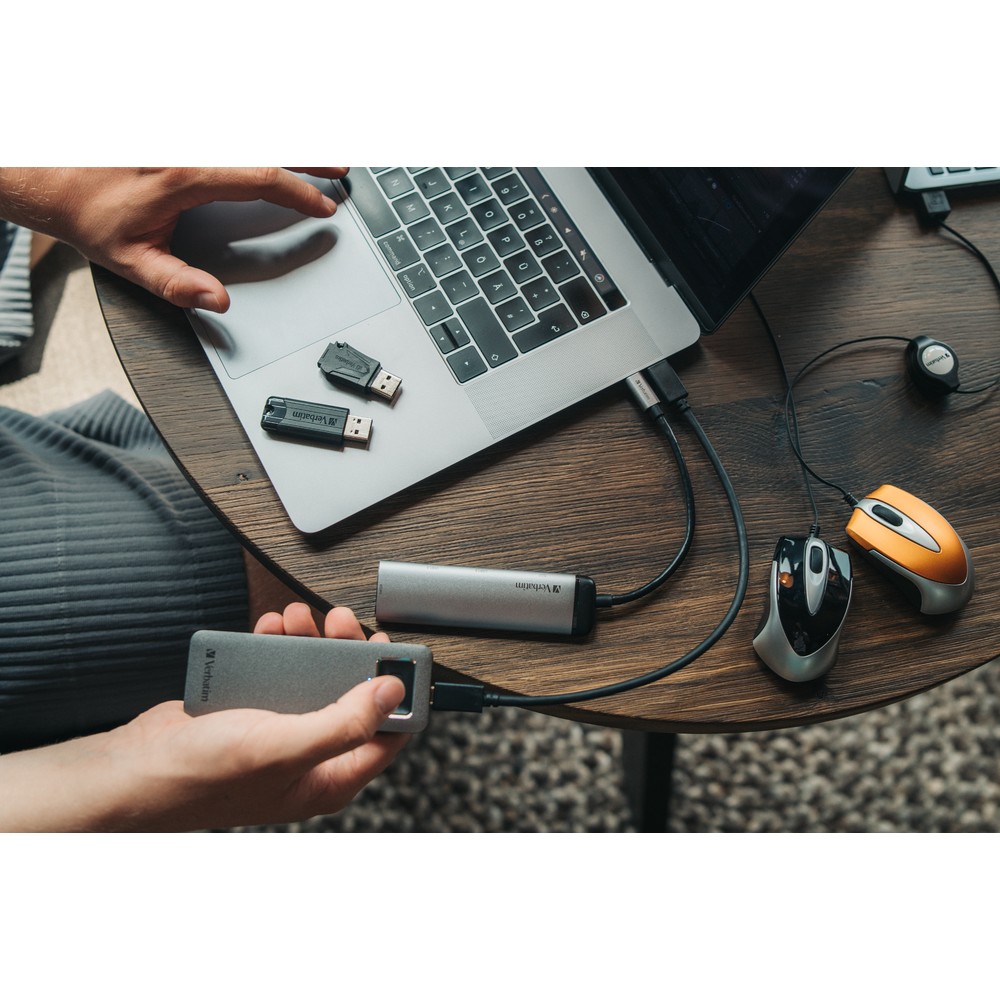 Многопортовый разветвитель Verbatim USB-C 2x USB 3.0/ HDMI