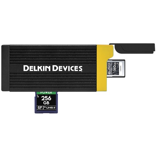Кардридер Delkin Devices USB 3.2 CFexpress TYPE A & SD UHS-II Reader