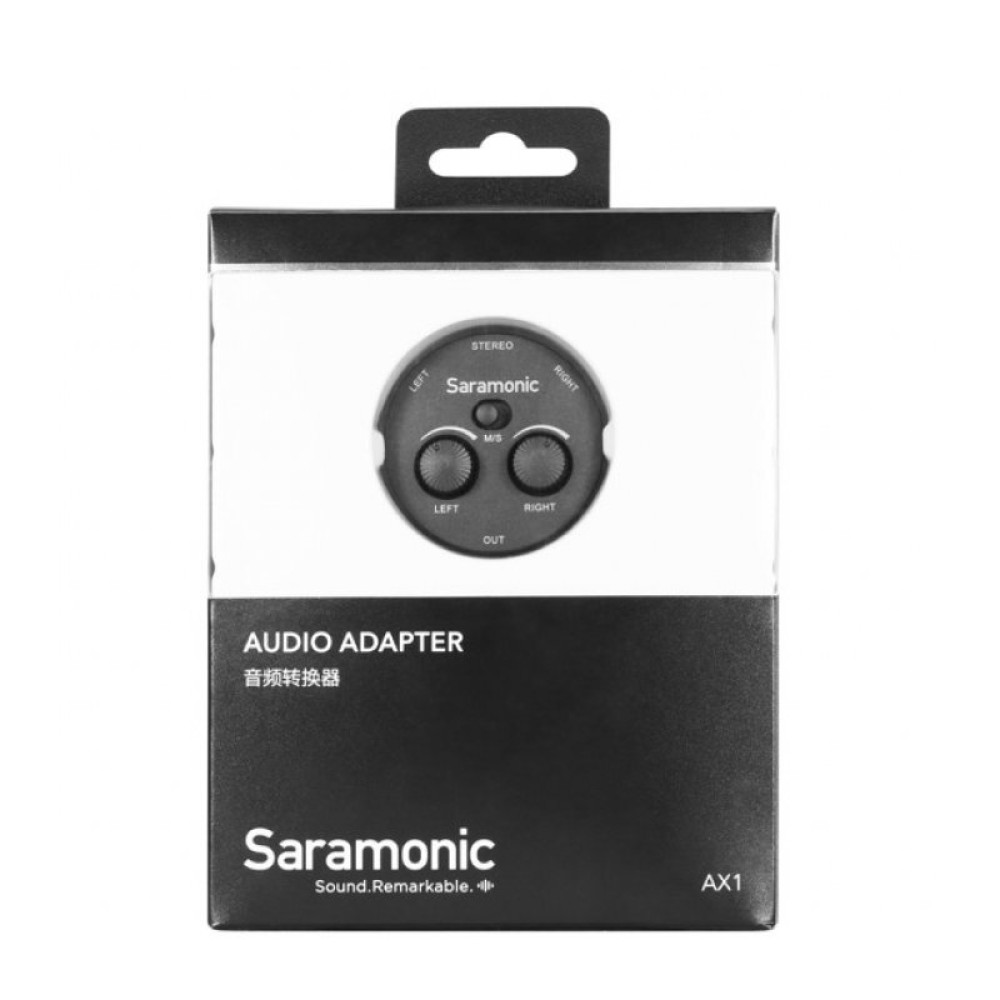 Микшер Saramonic AX1 2-канальный 3,5 мм, вход: 2х 3,5 мм