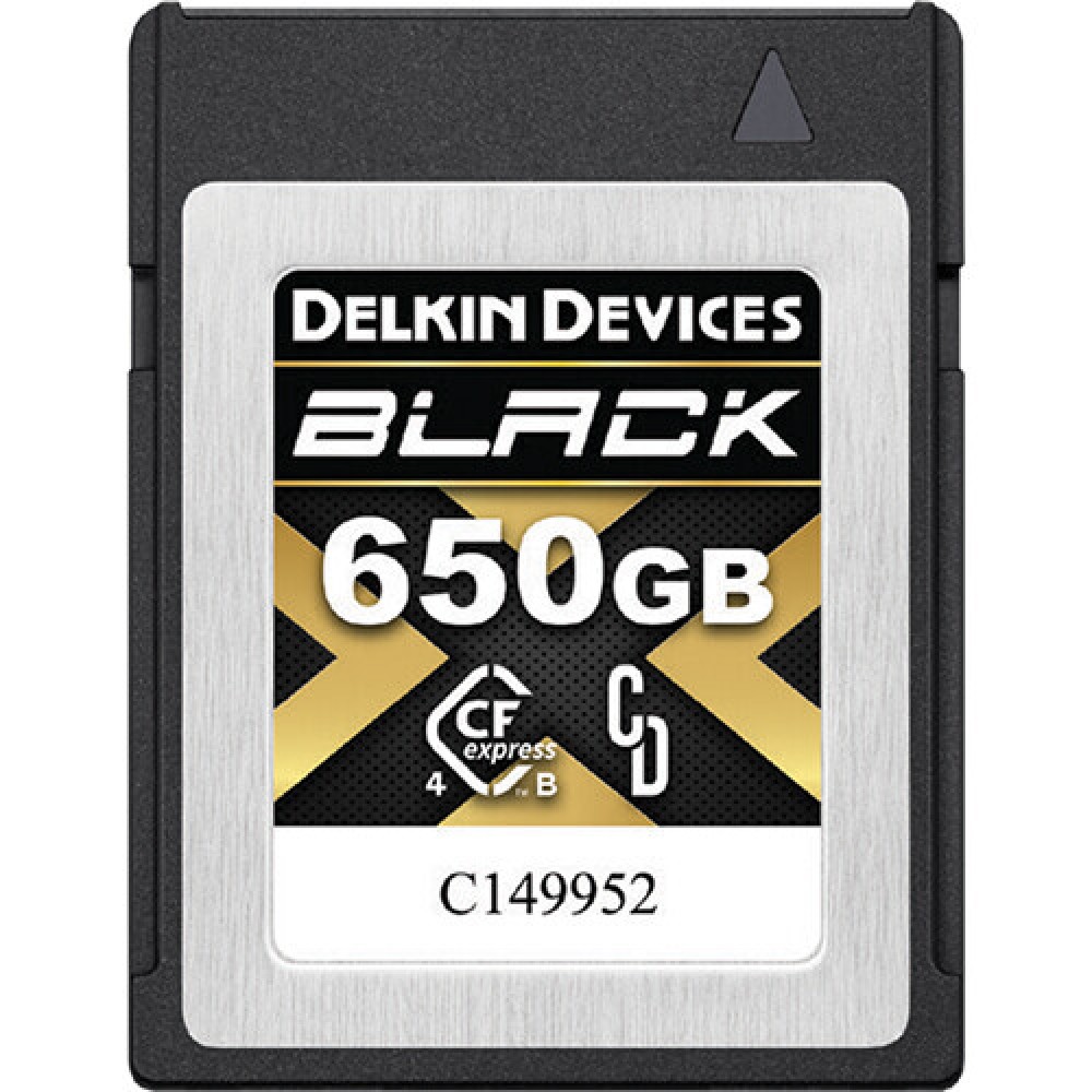 Карта памяти Delkin Devices Black 4.0 CFexpress Type B 650GB, R/W 3530/3250 МБ/с