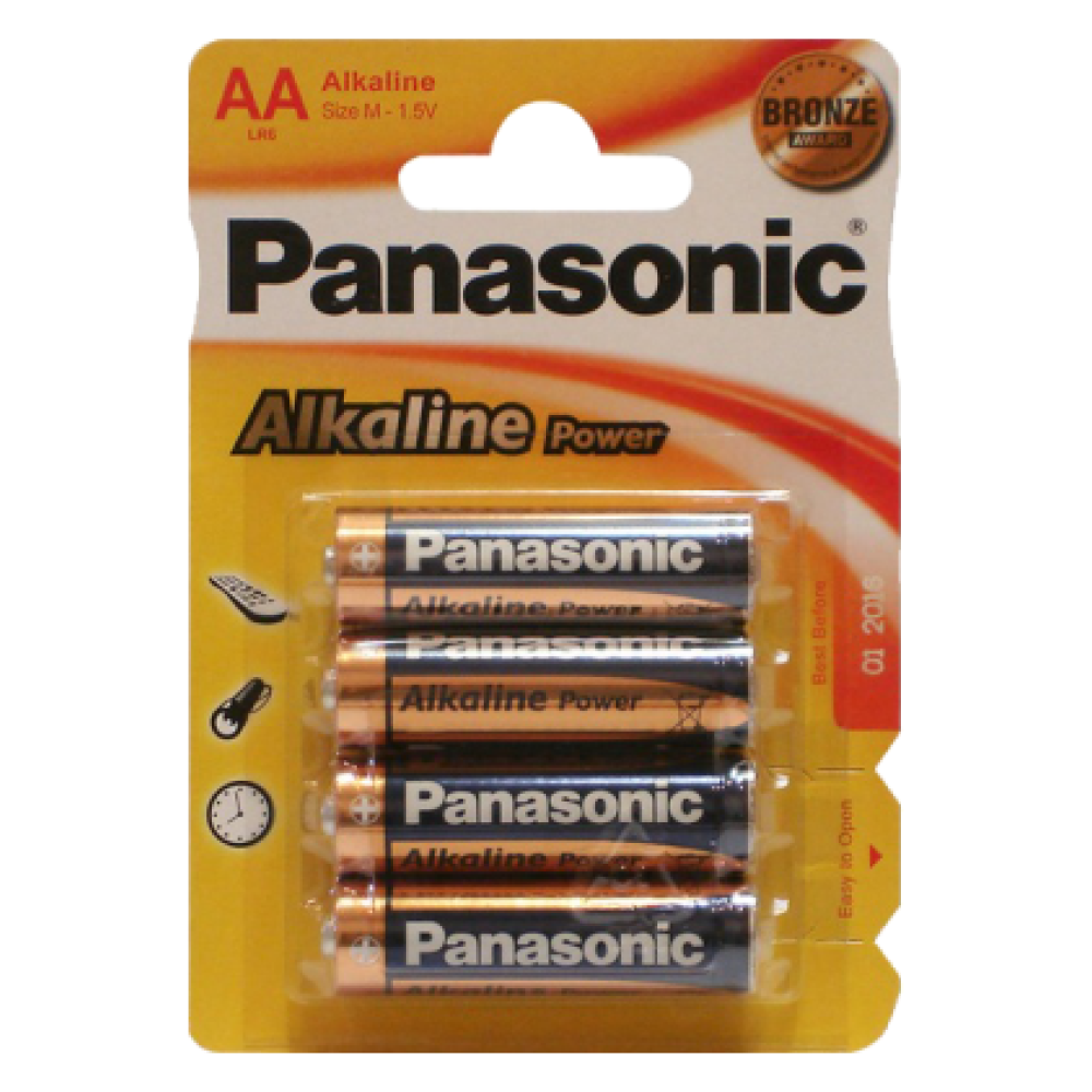 Батарейки Panasonic Alkiline power AA щелочные 4 шт