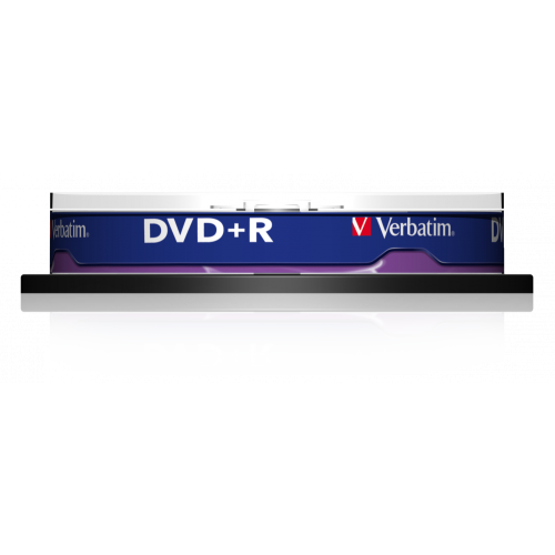 Оптический диск Verbatim DVD+R 4.7GB 16X AZO Matt Silver, Spindle, 10 шт