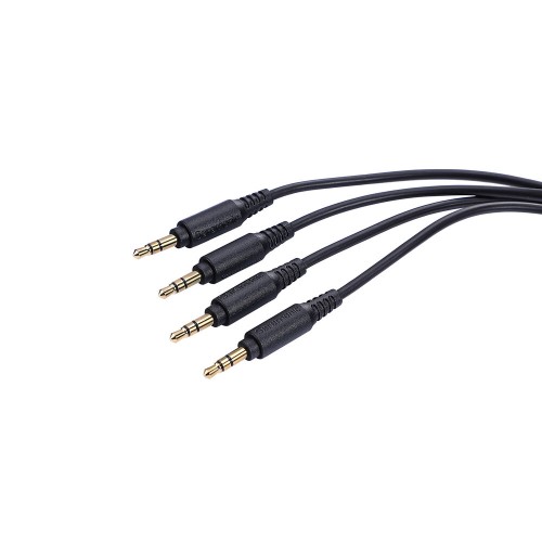 Кабель Saramonic SR-C2019 2x 3.5mm to 4x 3.5mm TRS Splitter для двух радиосистем и Blink 500 Pro B8