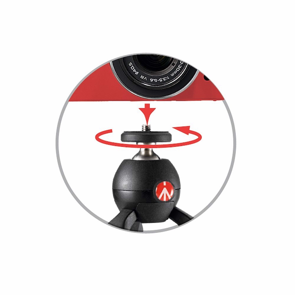 Штатив с видеоголовкой Manfrotto MK290LTA3-V-BDL 290 Light Tripod Kit + PIXI Mini Camera Tripod