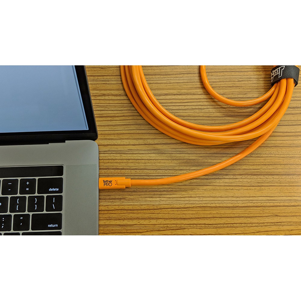 Кабель Tether Tools TetherPro USB-C to 2.0 Micro-B 5-Pin 4.6m Orange [CUC2515-ORG]