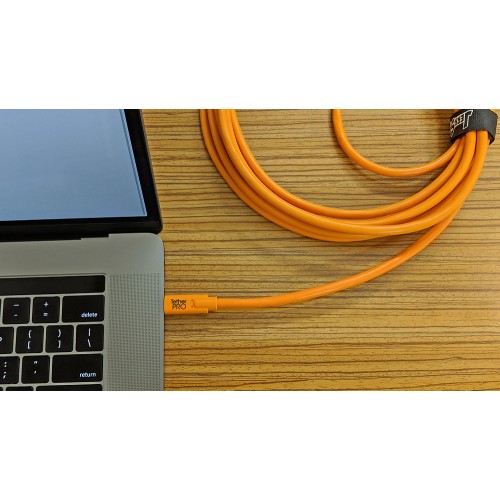 Кабель Tether Tools TetherPro USB-C to 2.0 Micro-B 5-Pin 4.6m Orange [CUC2515-ORG]