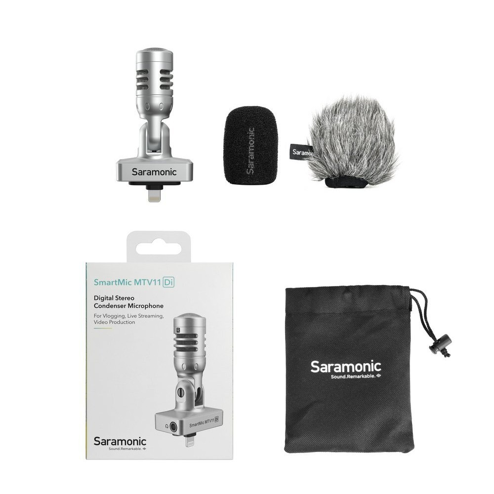 Микрофон Saramonic SmartMic MTV11 Di стерео для смартфонов, разъем Lightning