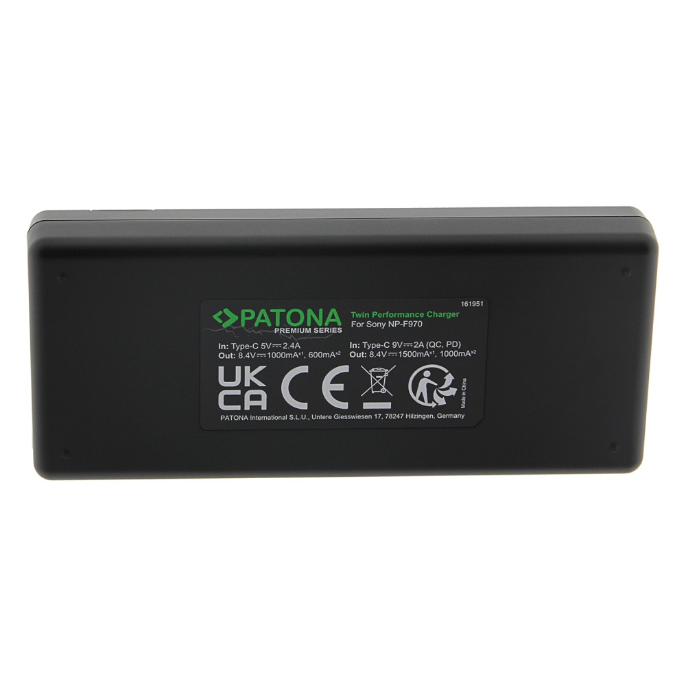 Зарядное устройство Patona Premium Twin Performance PD для F550, F750, F970
