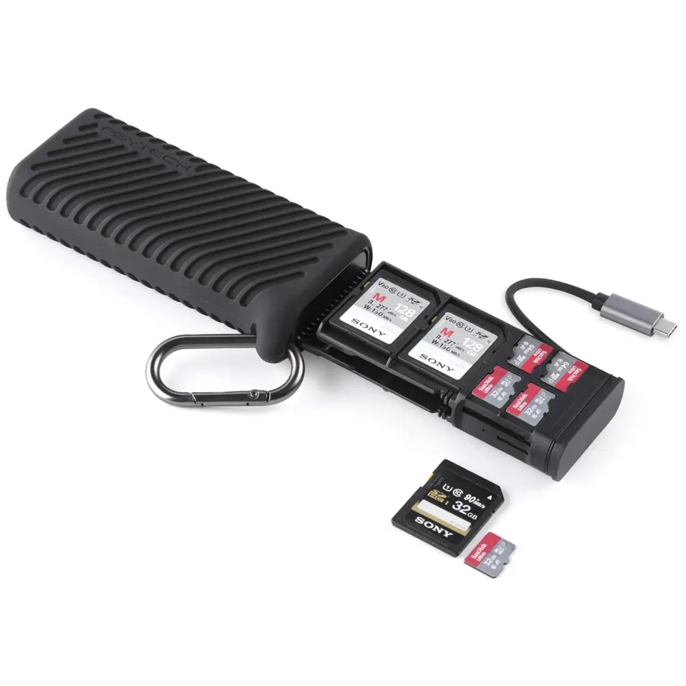 Кардридер и чехол PGYTECH CreateMate, SD / microSD, черный