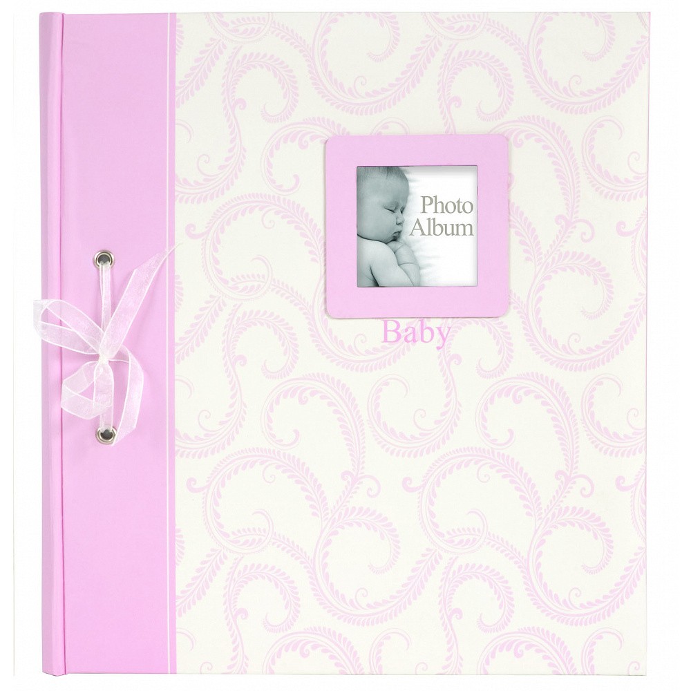 Фотоальбом Innova Baby Traditional 28x32 на 30 стр., под уголки, картон, розовый (Q7302236)