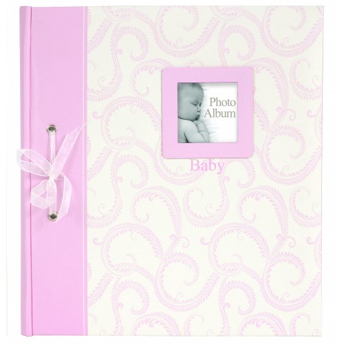 Фотоальбом Innova Baby Traditional 28x32 на 30 стр., под уголки, картон, розовый (Q7302236)