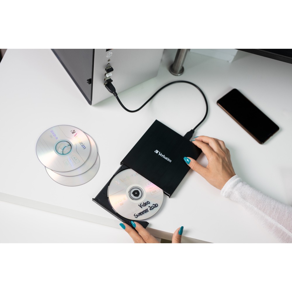 Привод внешний Verbatim Slimeline CD/DVD Writer USB-C 3.2 Gen 1