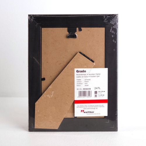 Фоторамка Walther Grado 10x15, дерево/стекло, черный (HI 015 B)