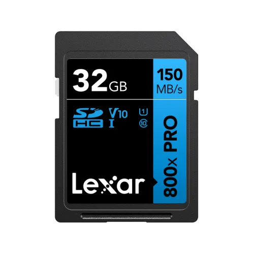 Карта памяти Lexar High-Performance 800x Blue PRO SDHC 32GB UHS-I U1 V10, R/W 150/45 МБ/с