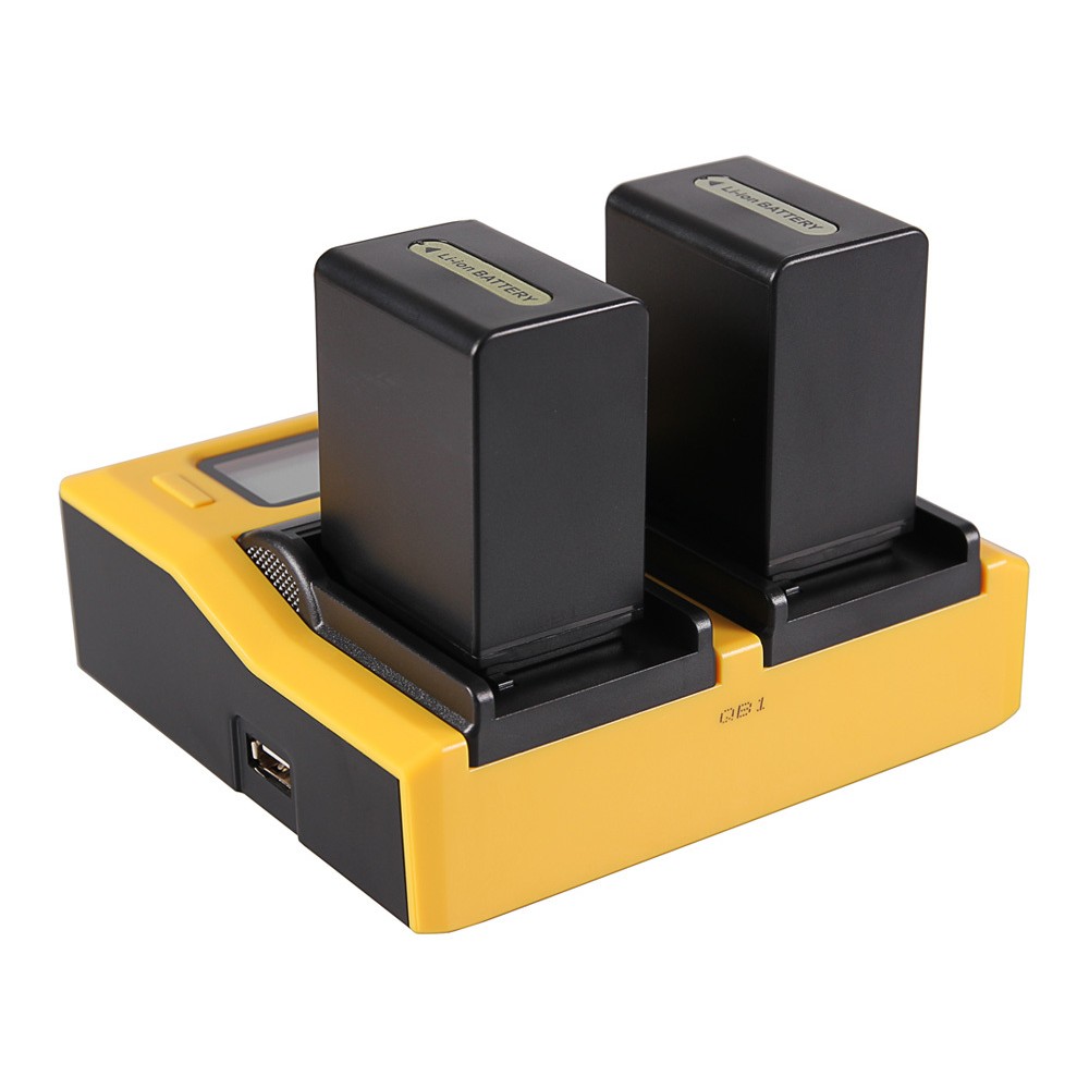 Зарядное устройство Patona Dual LCD USB для 2х аккумуляторов Sony NP-FP50