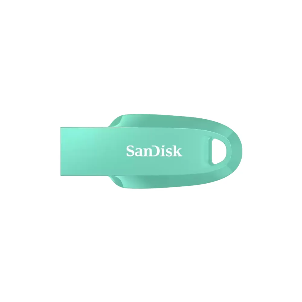 Флеш-накопитель SanDisk Ultra Curve USB 3.2 Gen1 128GB, R 100 МБ/с зеленый
