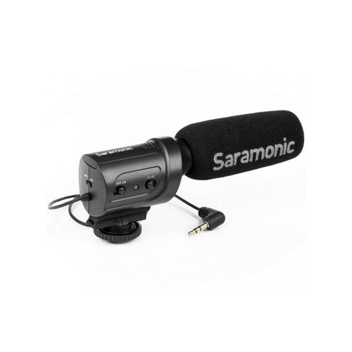 Микрофон накамерный Saramonic SR-M3 направленный, разъем 3,5 мм TRS