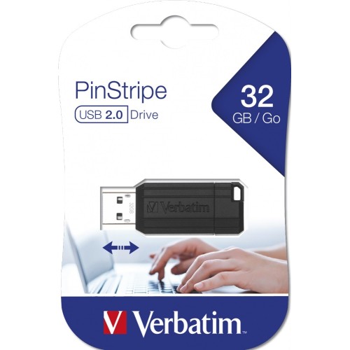 Флеш-накопитель Verbatim PinStripe USB 2.0 32GB