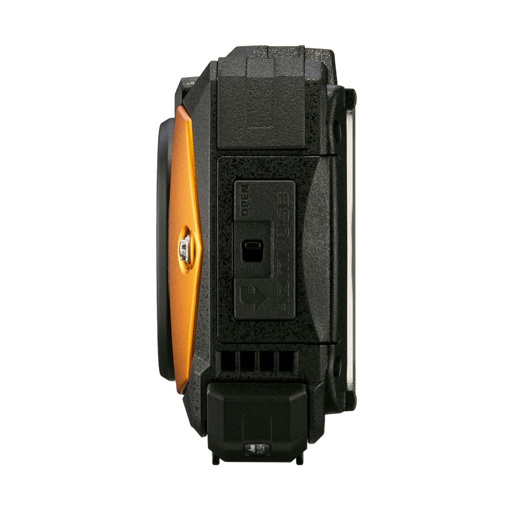 Фотоаппарат Ricoh WG-80 водонепроницаемый оранжевый/черный