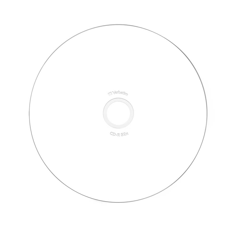 Оптический диск Verbatim CD-R 700MB 52X AZO Wide Inkjet Printable, Slim Case, 10 шт