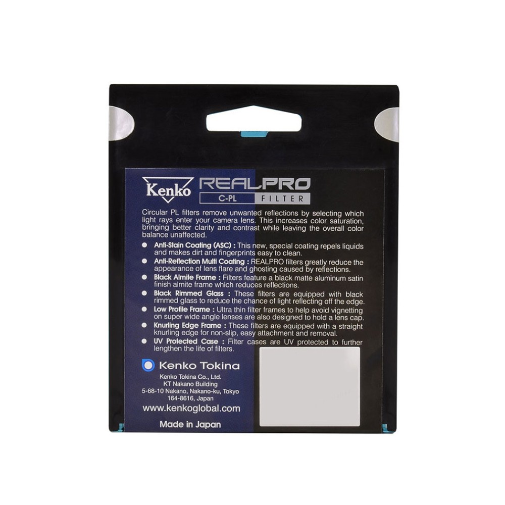 Светофильтр Kenko REALPRO C-PL поляризационный 62mm