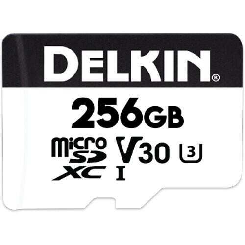 Карта памяти Delkin Devices Hyperspeed microSDXC 256GB UHS-I U3 V30, R/W 100/75 МБ/с