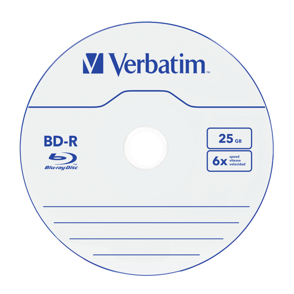 Оптический диск Verbatim BD-R SL 25GB 6X HardCoat, Jewel Case, 5 шт