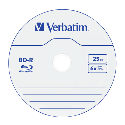 Оптический диск Verbatim BD-R SL 25GB 6X HardCoat, Jewel Case, 5 шт
