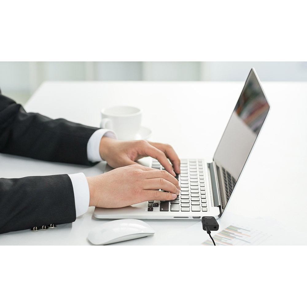 Аудиоинтрефейс Saramonic SR-EA2S USB-A для микрофона и наушников 3,5 мм