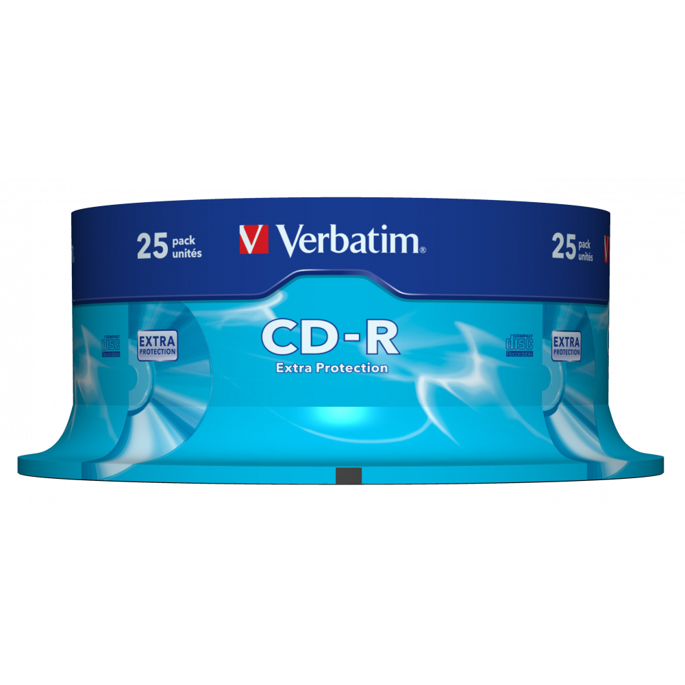 Оптический диск Verbatim CD-R 700MB 52X Extra Protection, Spindle, 25 шт