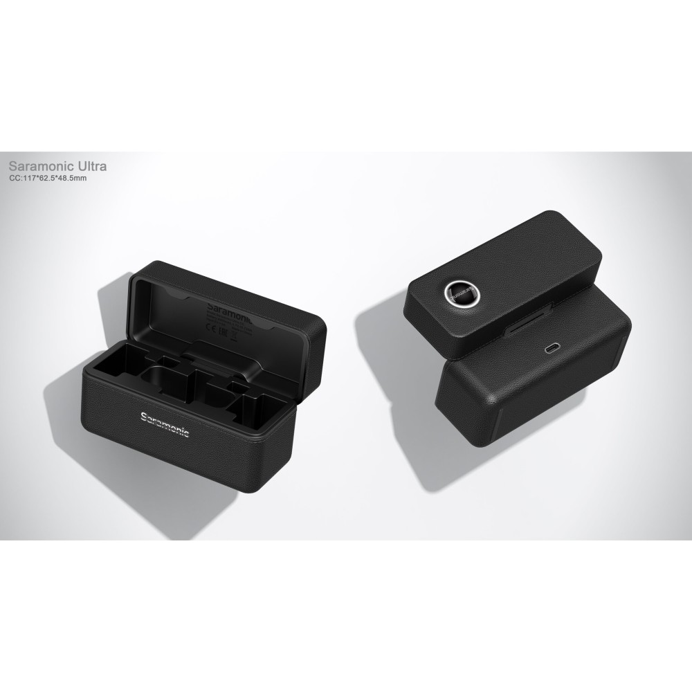 Радиосистема Saramonic Ultra 03 (TX+TX+RX) приёмник + 2 передатчика универсальная с петличками, чёрн