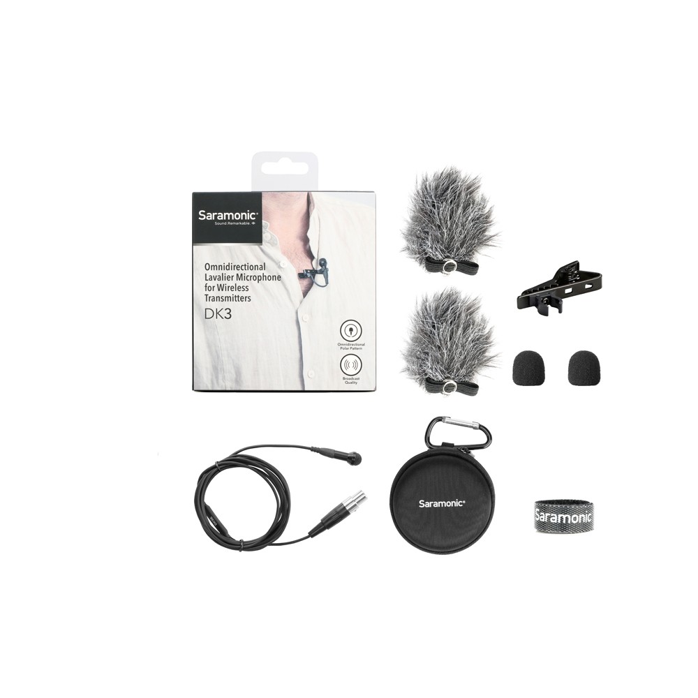 Микрофон петличный Saramonic DK3E TA4F Mini XLR 4-PIN для радиосистем SHURE, TOA, Line 6