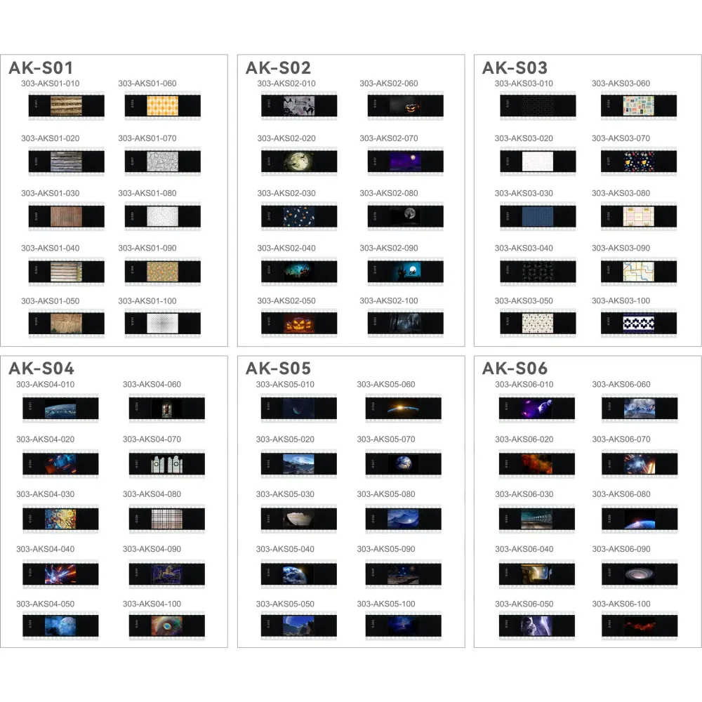 Набор слайдов Godox AK-S для насадки AK-R21