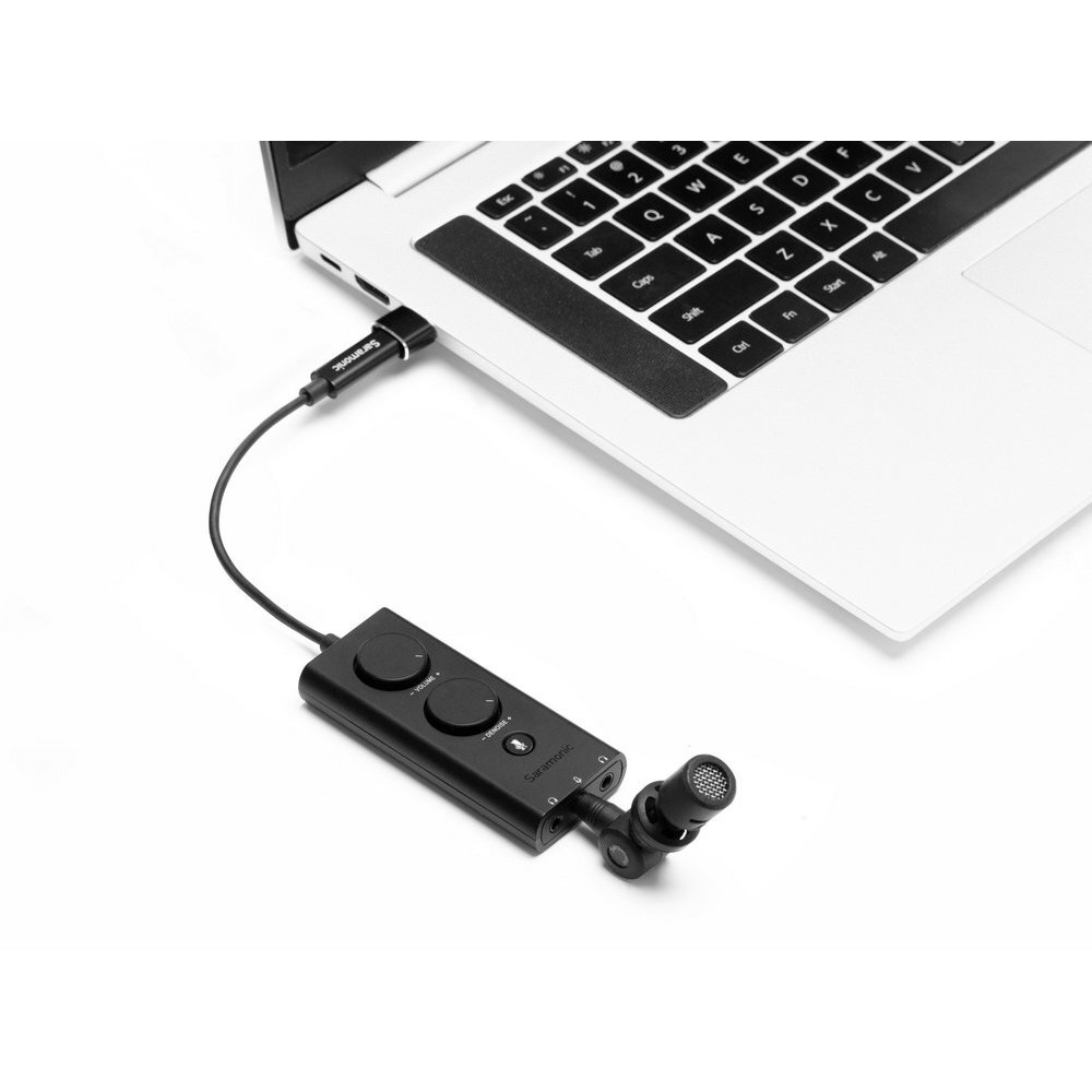 Внешняя звуковая карта Saramonic SR-EA5 USB Type-C для микрофона и наушников 3,5 мм