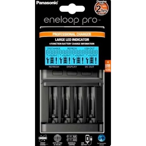 Зарядное устройство Panasonic Eneloop Professional Charger BQ-CC65E для AA/AAA