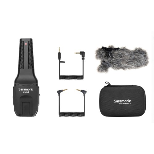 Микрофон накамерный Saramonic Vmic4 двунаправленный, разъем 3,5 мм TRRS/TRS