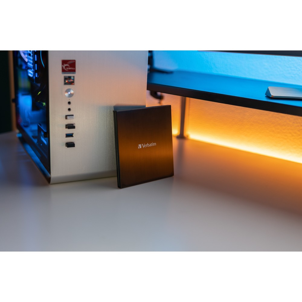 Привод внешний Verbatim External Slimline Blue-ray Writer USB-С 3.2 Gen 1