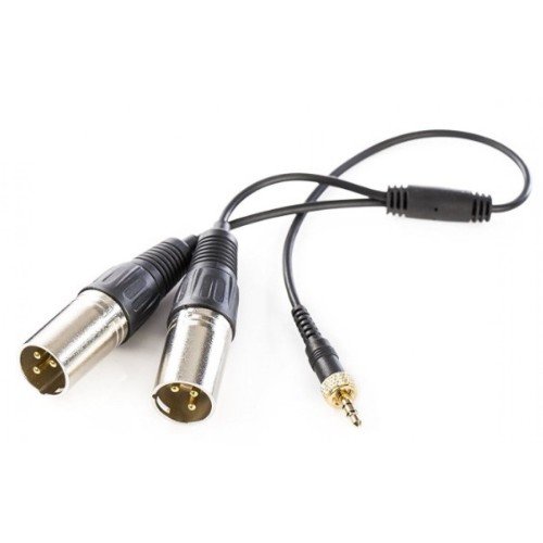 Кабель Saramonic SR-UM10-CC1 переходник с 3,5мм TRS с закруткой на 2х XLR "папа"