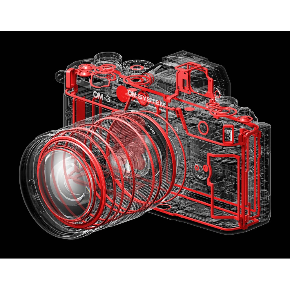 Фотоаппарат OM System OM-3 kit 12_45mm F4 Pro серебристый